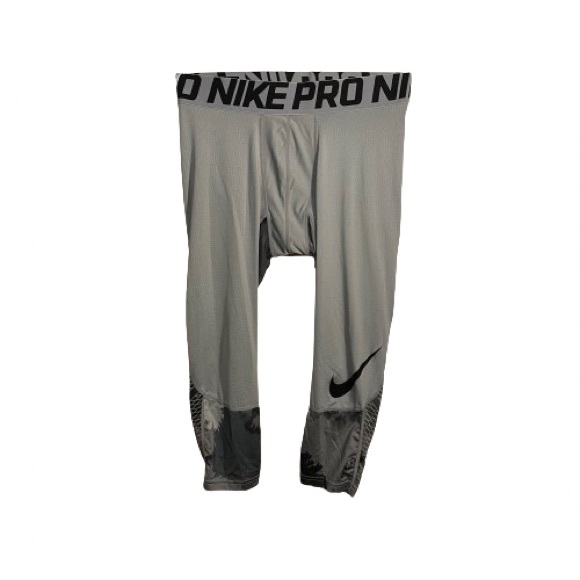 Nike Pro Hypercool 3/4 Compression Tights Legging Mens Size Large Gray Camo - Picture 4 of 13